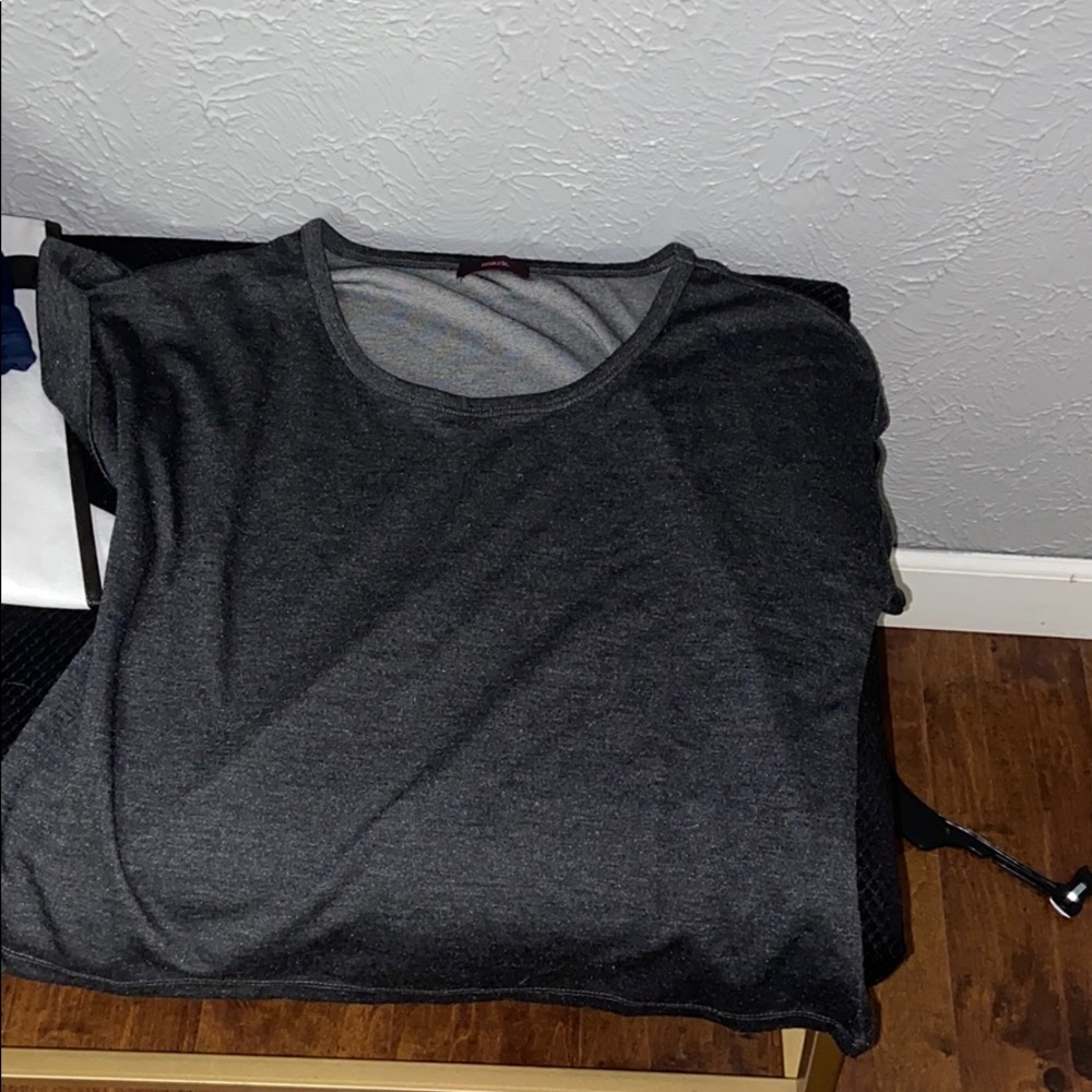 Dark grey crop top